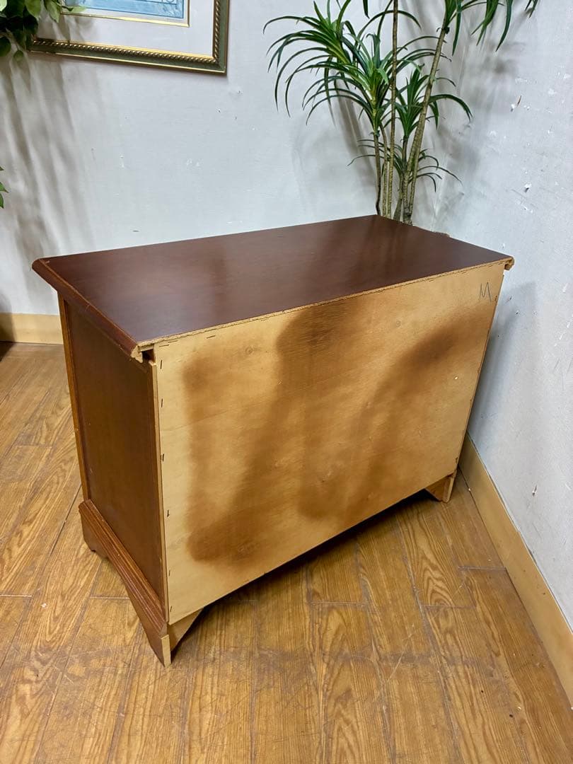 管401☆英国製☆アンティーク☆3段チェスト