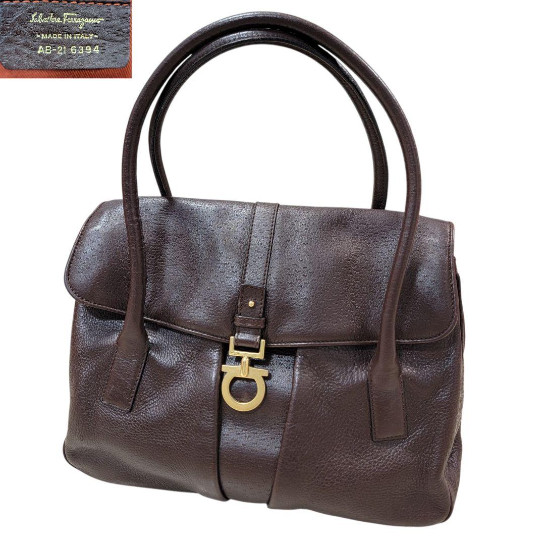 サルバトーレフェラガモ 肩掛け トートバッグ ガンチーニ AB21-6394