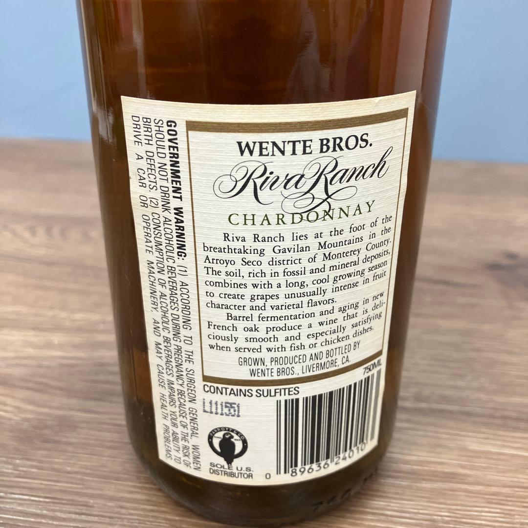3F 希少 ヴィンテージ ウェンテ・ブラザーズ リヴァ・ランチ シャルドネ