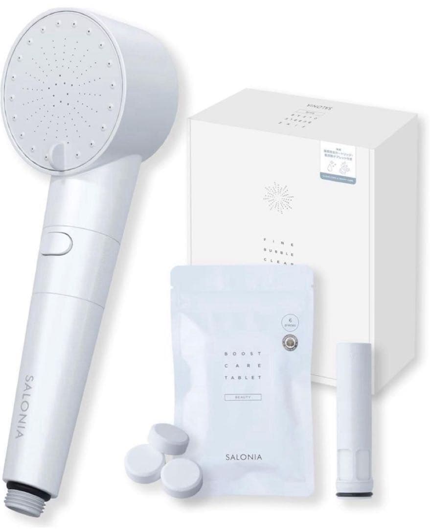 サロニア シャワーヘッド 炭酸美容バブルシャワー ホワ