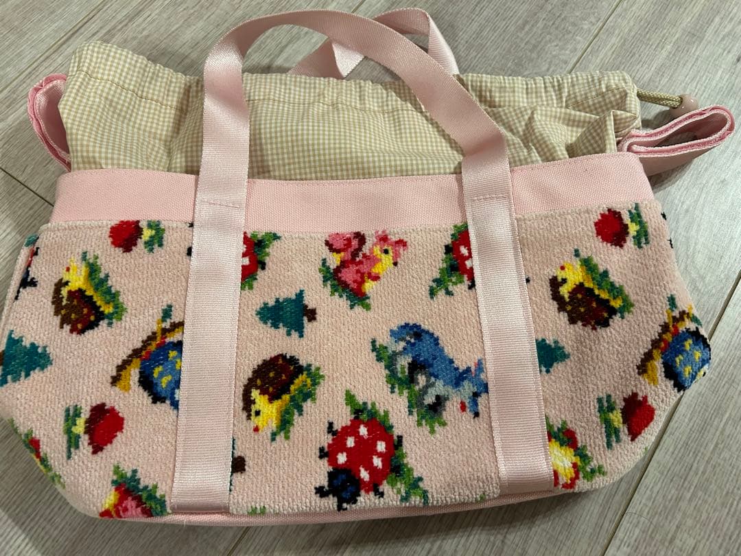 【美品】フェイラー　♡ハイジフレンズフォレスト　ベビーカーポーチ　トートバッグ