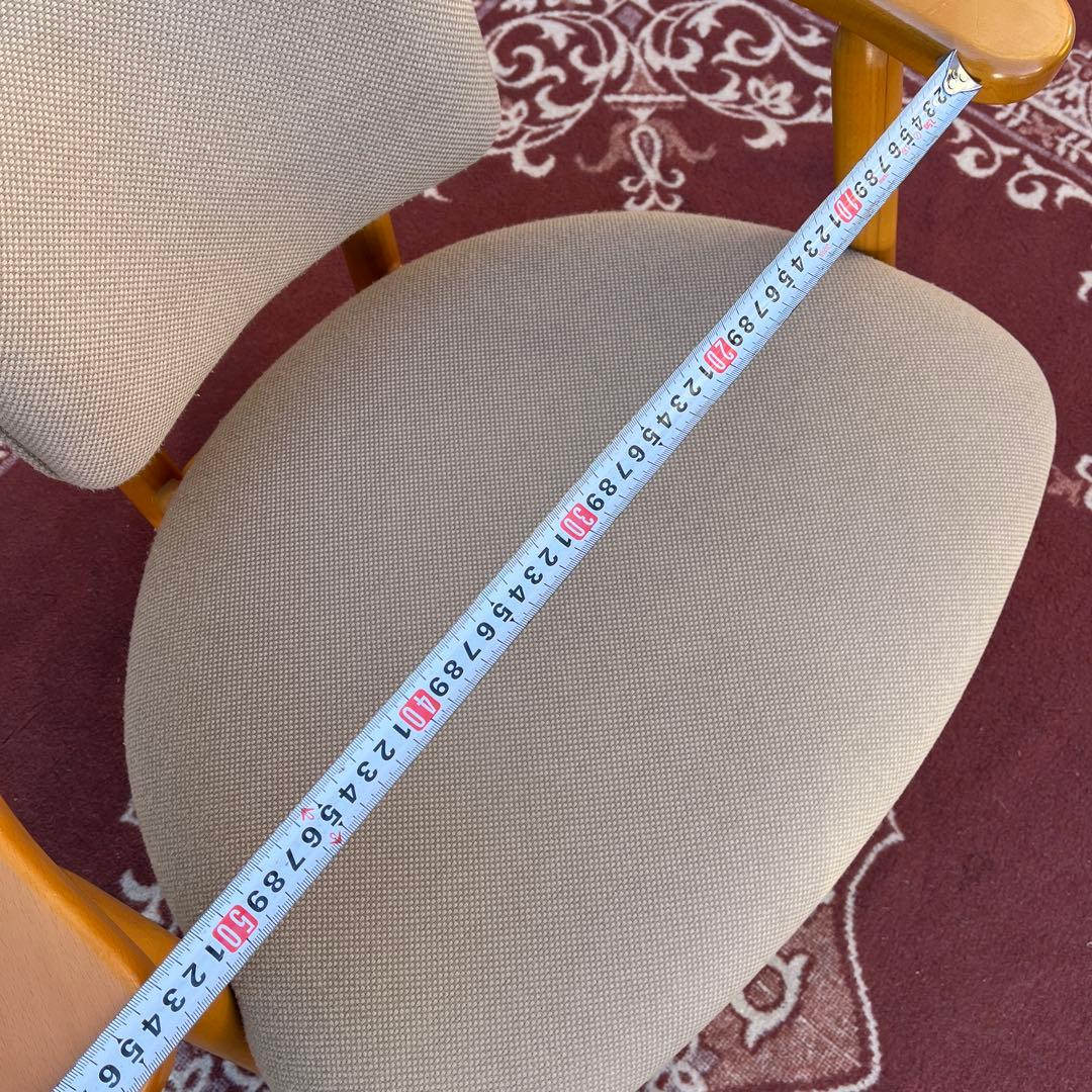 無限工房◾️かに座椅子 ローチェア 福竹産業 木製家具 リラックスチェア