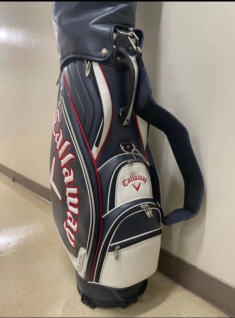 Callaway キャディバッグ ネイビー/ホワイト/レッド