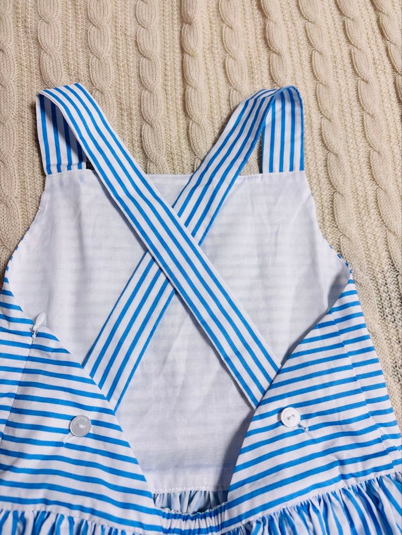 2025新品　Jacadi ストライプワンピース　5A