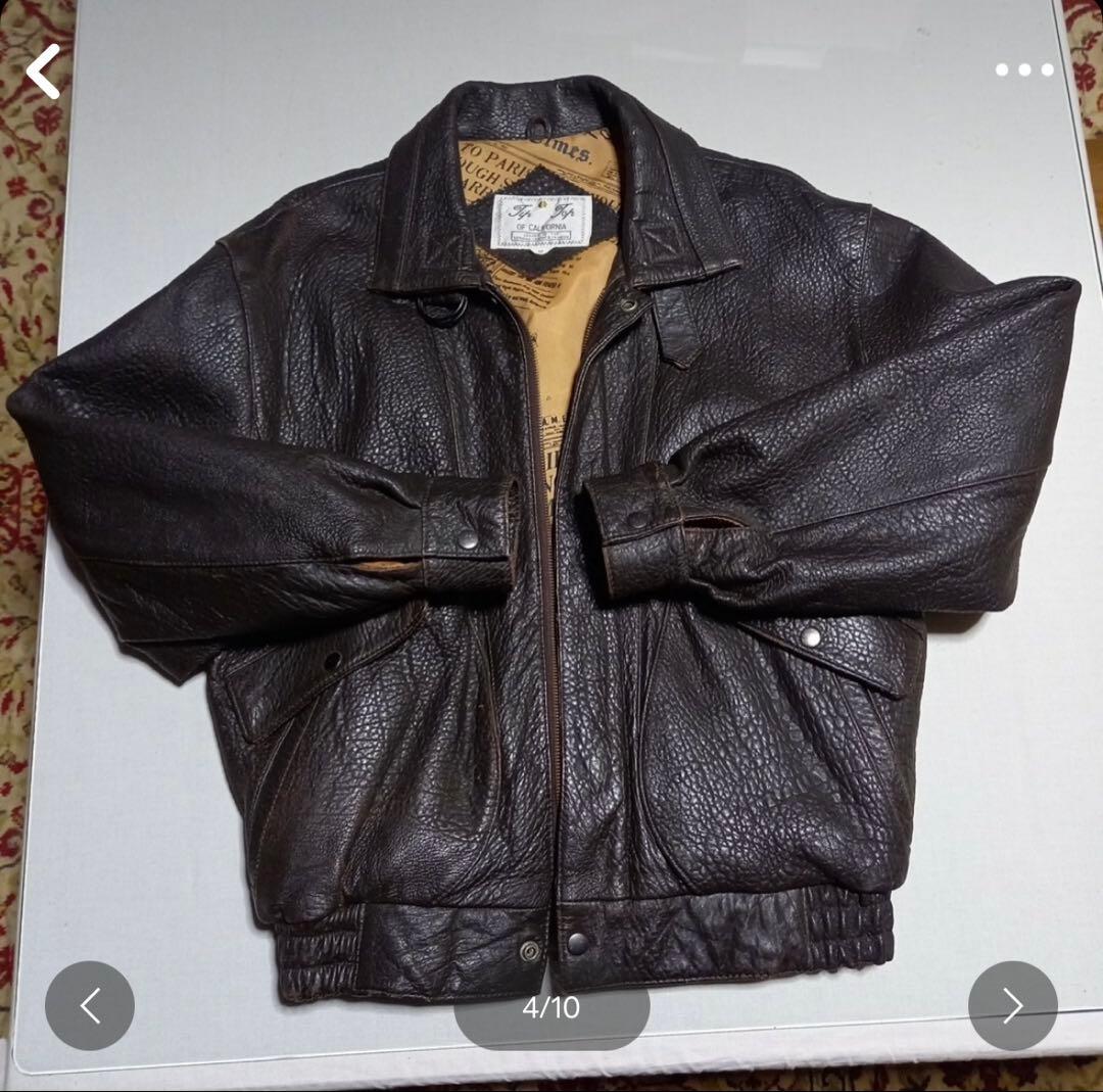 Tip Topヴィンテージ本革フライトジャケットG1調濃茶M美品