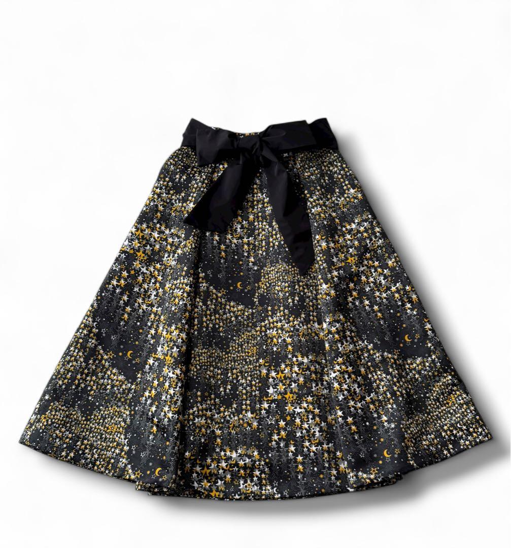 希少✨【CHONO】fly me to the moon 星柄スカート 日本製