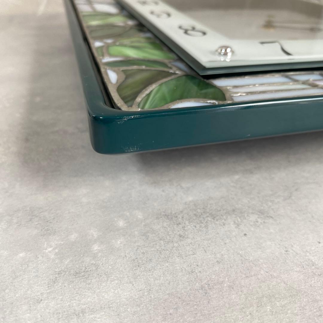 リズム電波時計 RHYTHM ステンドグラス EMUAIR 8MY482EN