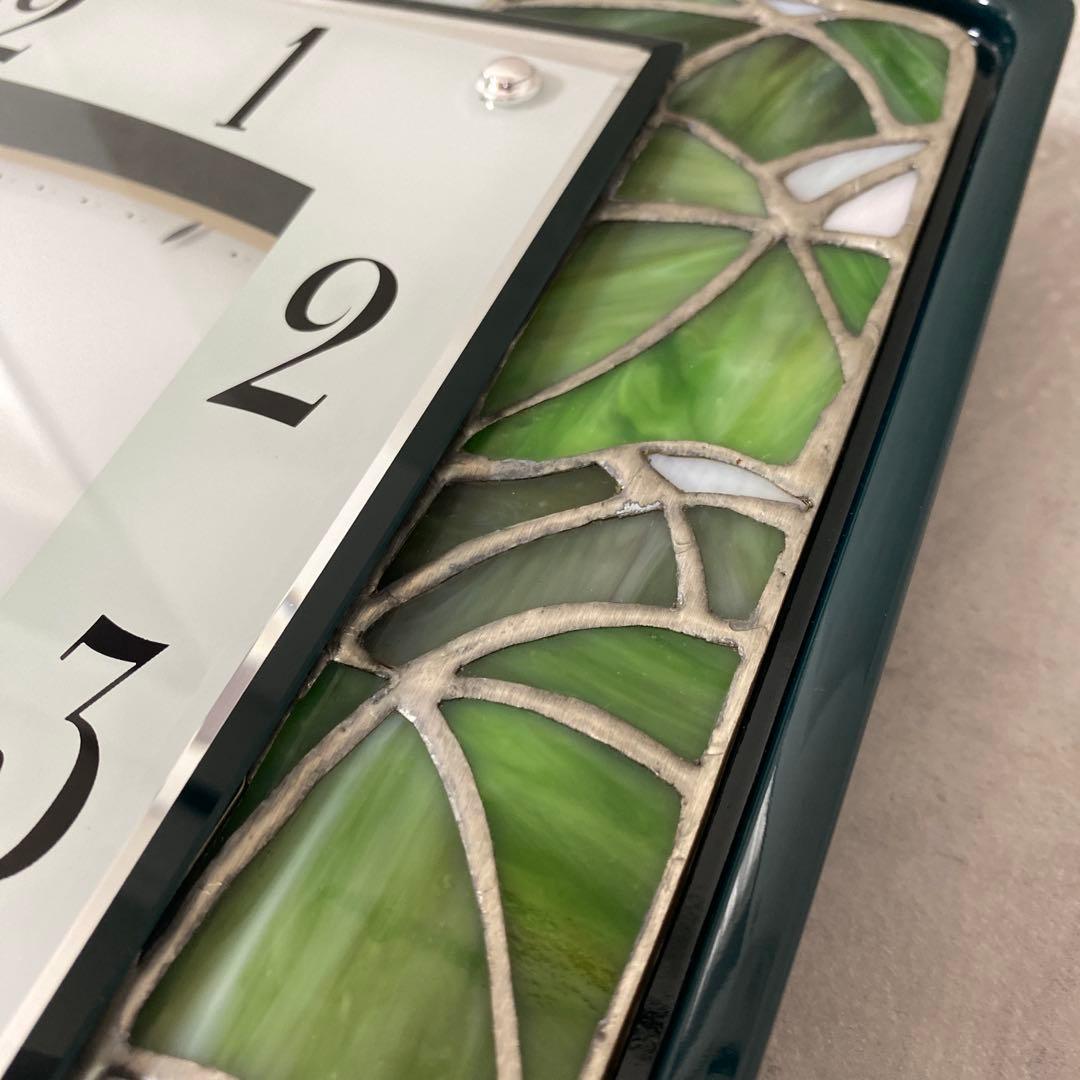 リズム電波時計 RHYTHM ステンドグラス EMUAIR 8MY482EN