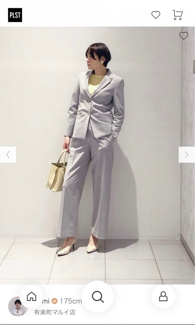 【新品半額‼️】PLST プラステ セットアップスーツ グレー ママスーツ