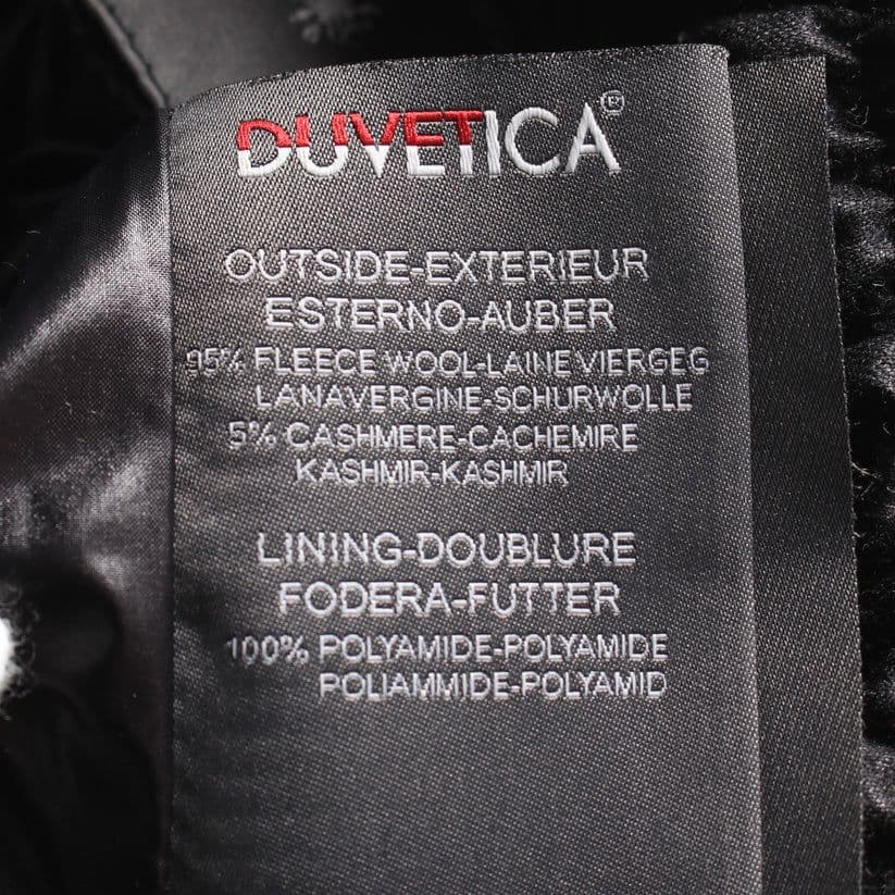 DUVETICA CERRUTI ダウンベスト 黒 フード コラボ カシミヤ