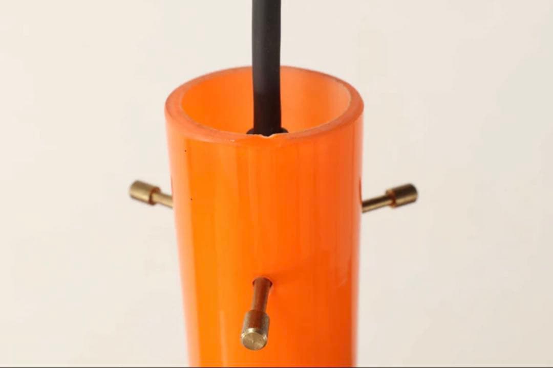 ヴィンテージ　イタリアンシーリングランプ オレンジ