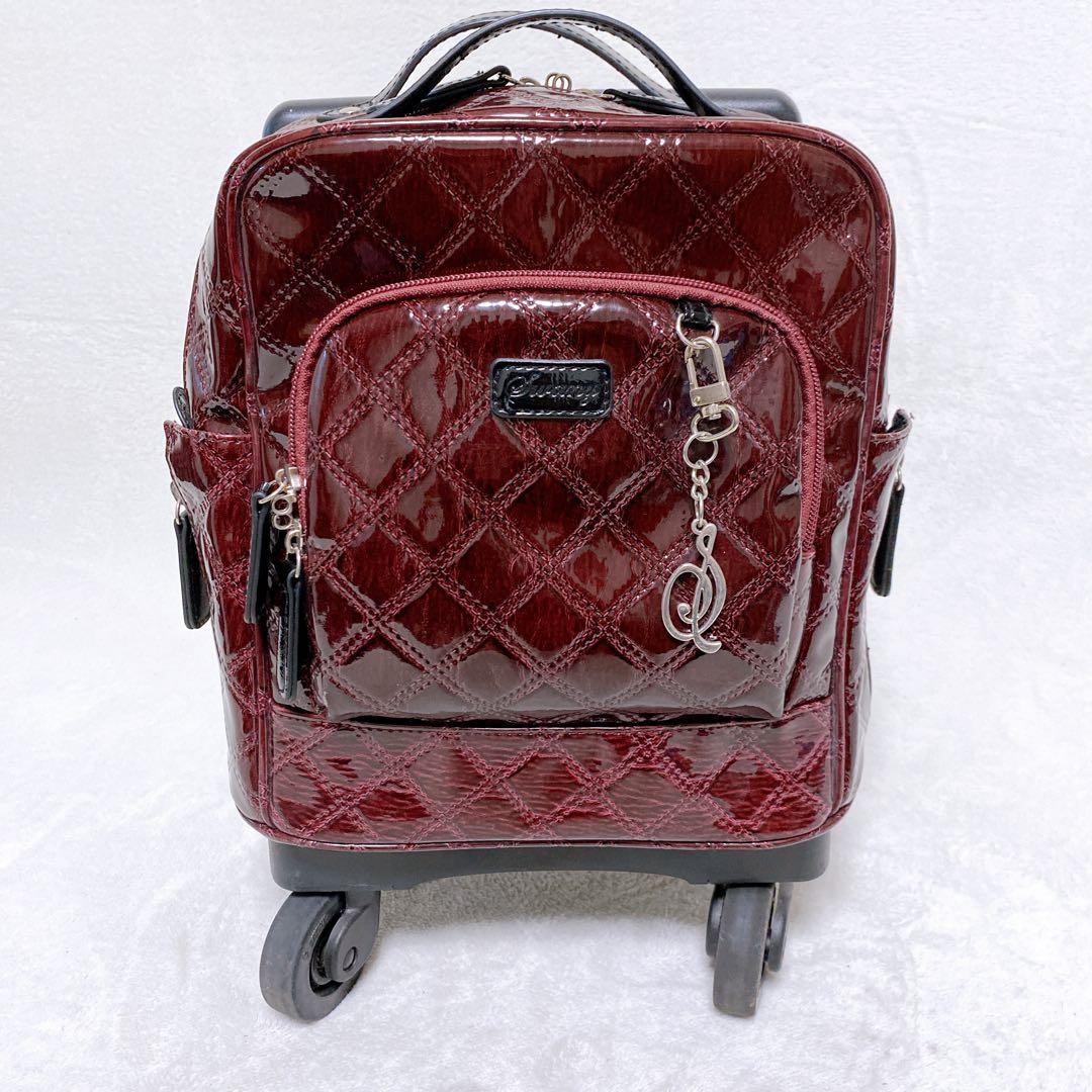 SWANY　エマイロ　エナメル　ショッピングカート　ボルドー　ストッパー付　４輪