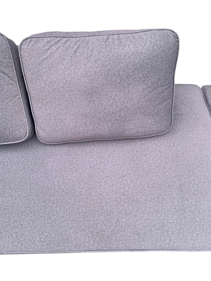 うんこちゃん家具ファブリックカウチ ソファ オットマン付き 美品 大阪配送