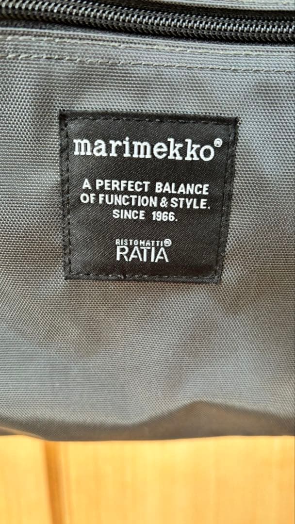 みっちゃん marimekko リュック バックパック チャコールグレー