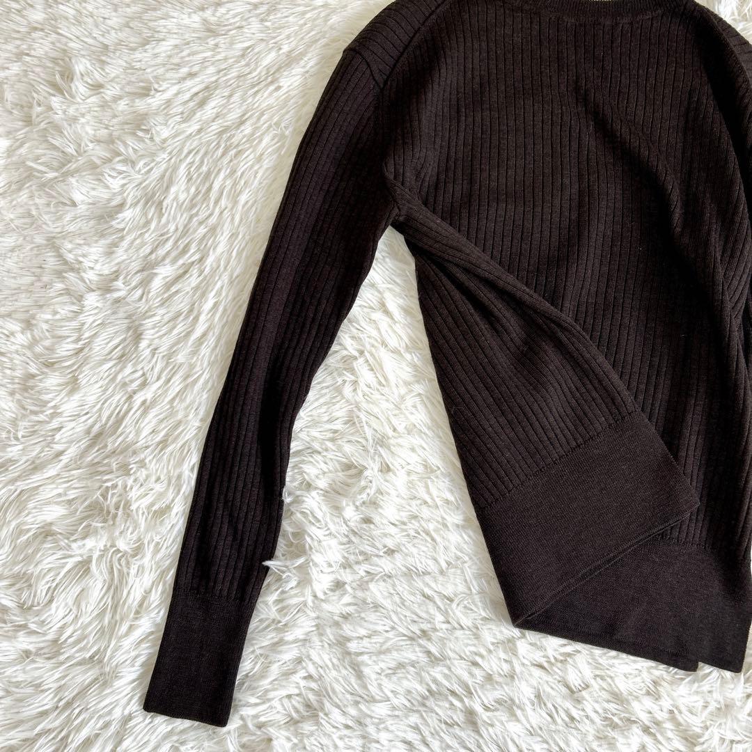 ✨美品✨ドゥーズィエムクラス コンパクトプルオーバー ニット リブ スリット