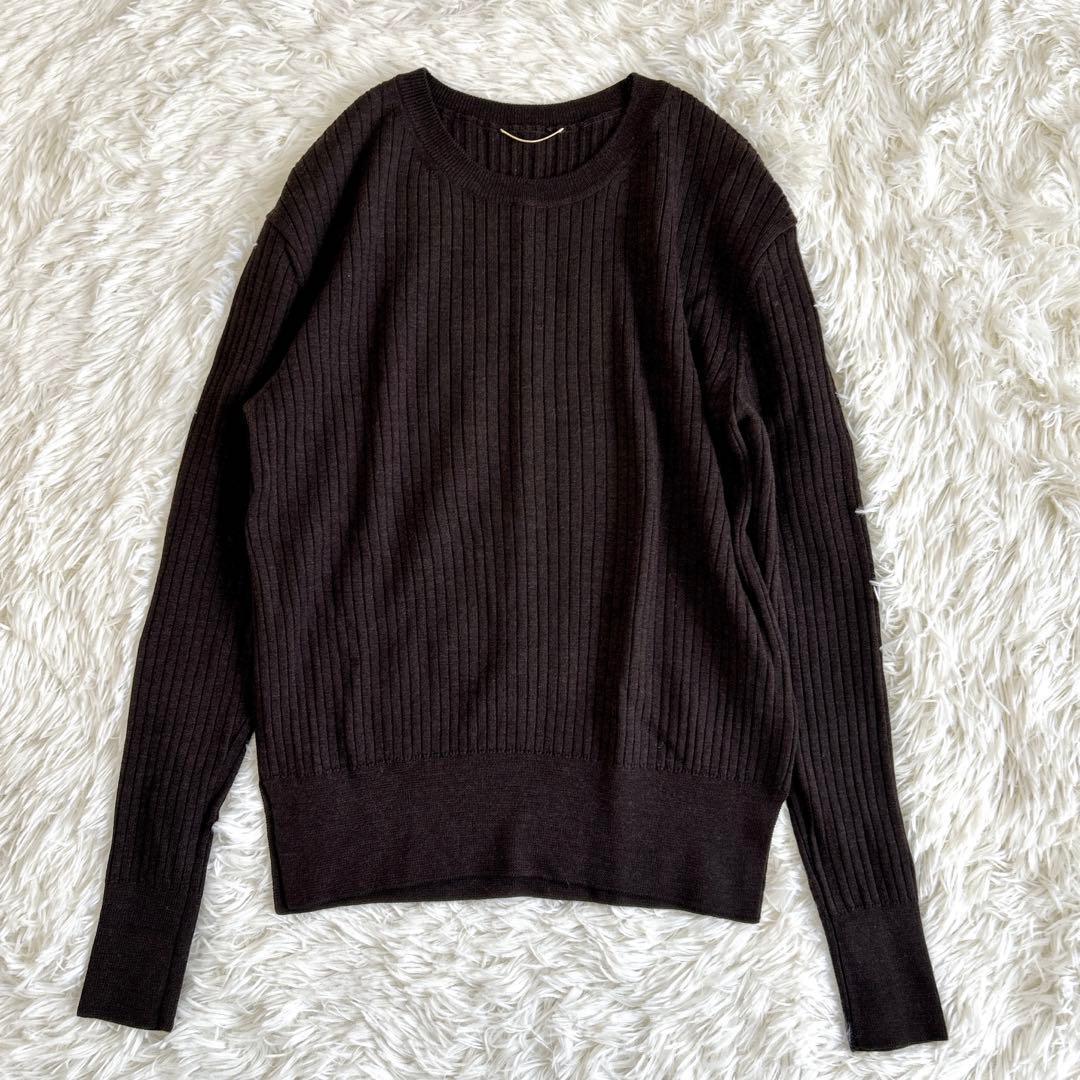 ✨美品✨ドゥーズィエムクラス コンパクトプルオーバー ニット リブ スリット