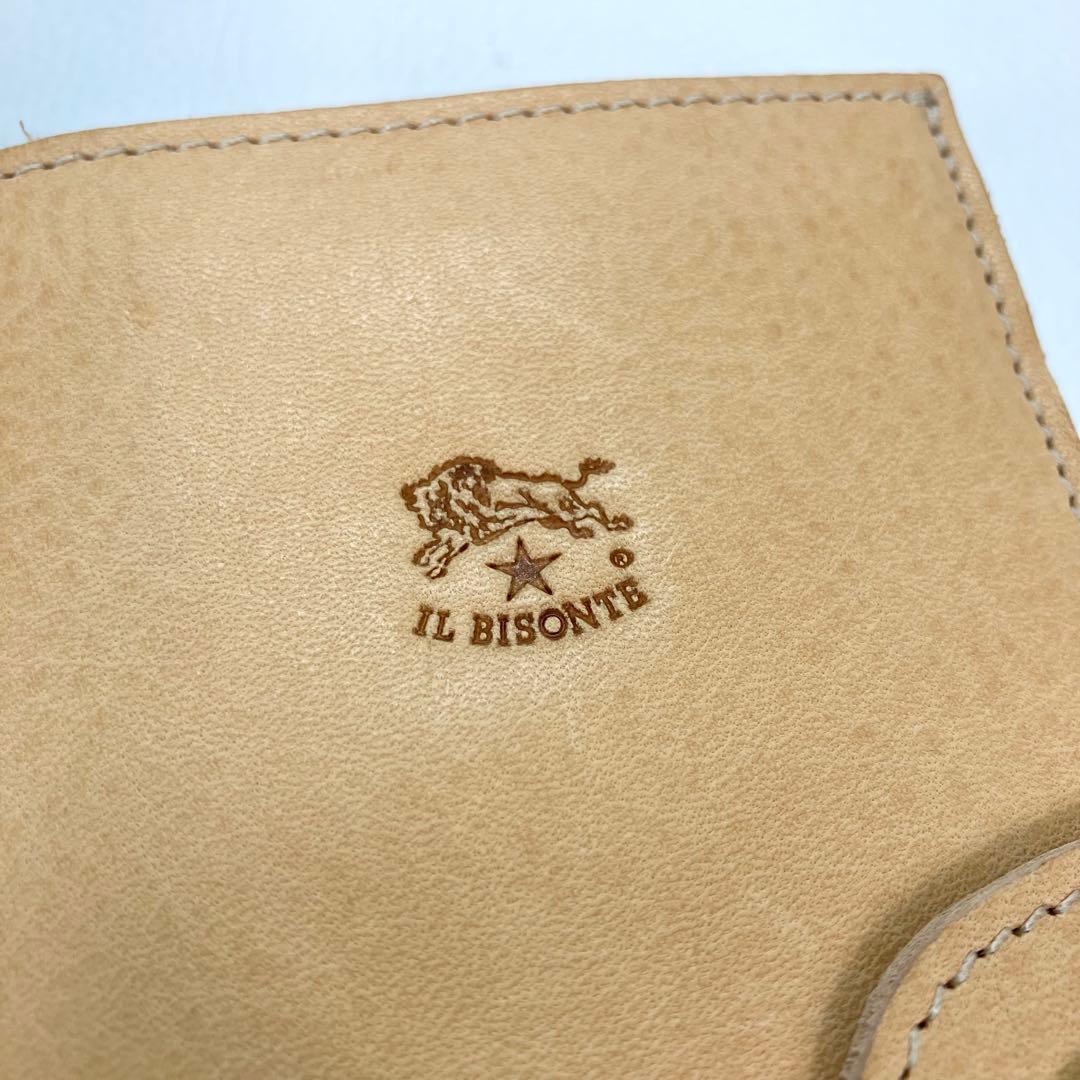 極美品✨IL BISONTE 折り財布 ユニセックス ナチュラル ヌメ 現行
