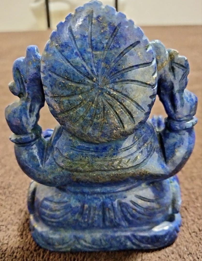 ラピスラズリ　ガネーシャ　置物