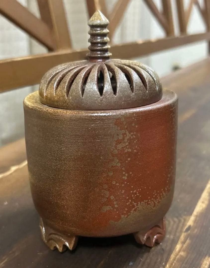 信楽焼　河合慶治　茶道具　香炉　工芸品
