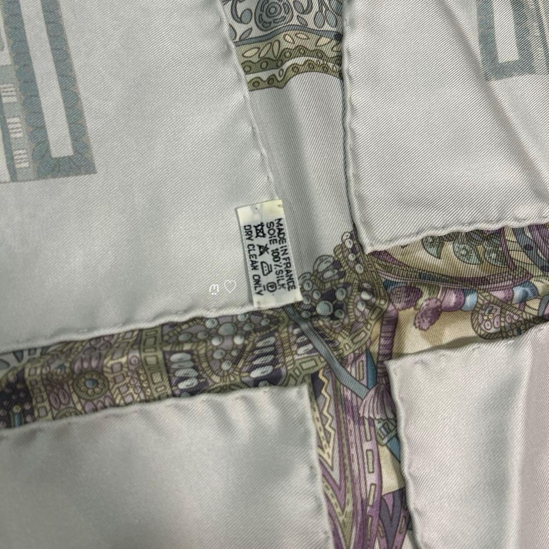 HERMES　エルメス　カレ90　マールワーリ馬のダンス　シルクスカーフ