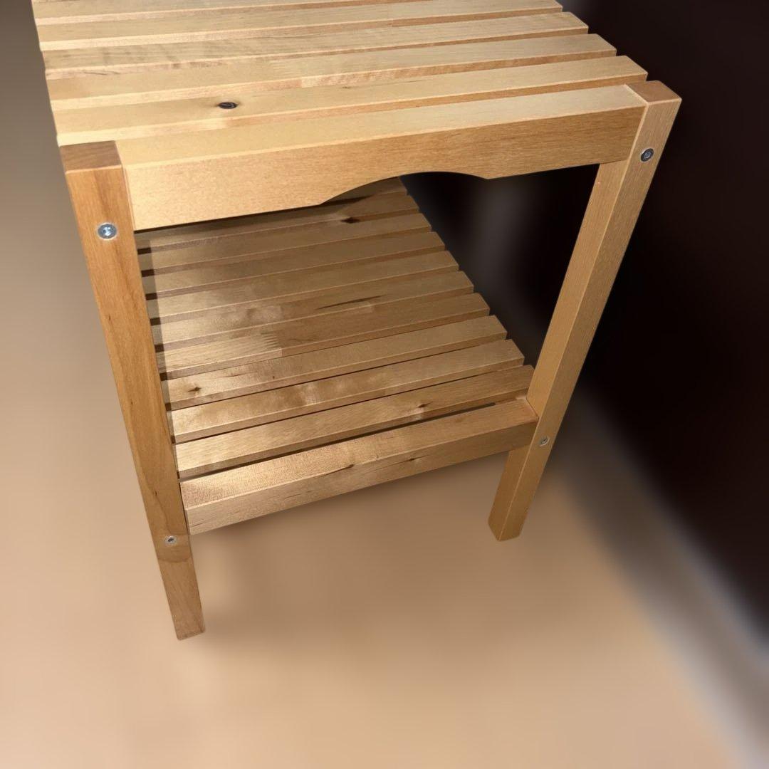 【廃盤品】IKEA MOLGER モルゲル 木製ベンチ バーチ無垢