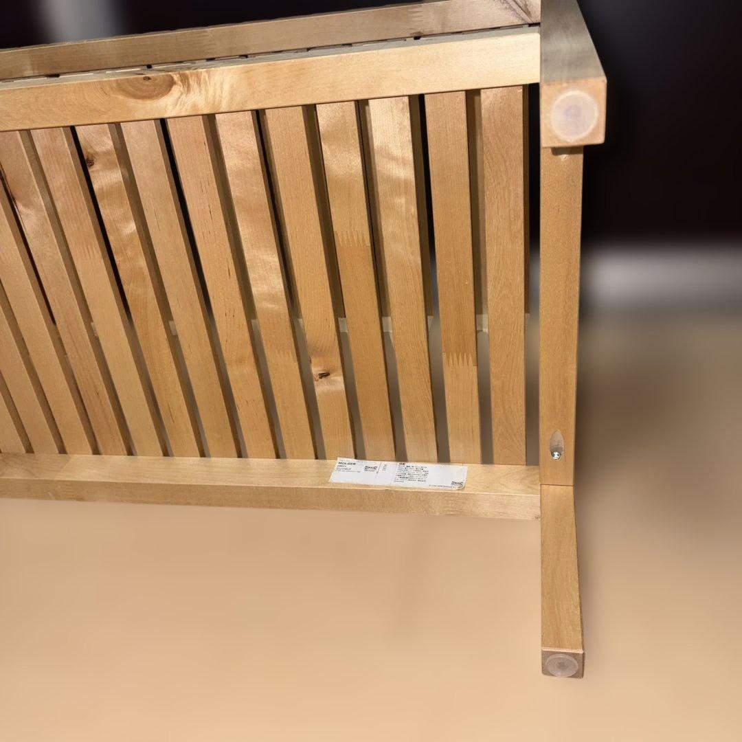 【廃盤品】IKEA MOLGER モルゲル 木製ベンチ バーチ無垢