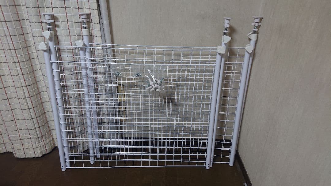 送料込み★90cmx2セット★山善 突っ張り棚 パーテーション/ワイヤーラック