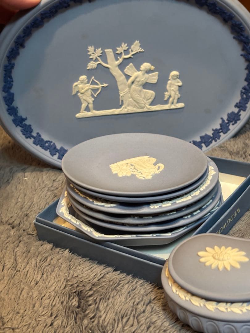  ブルー皿 8点セット