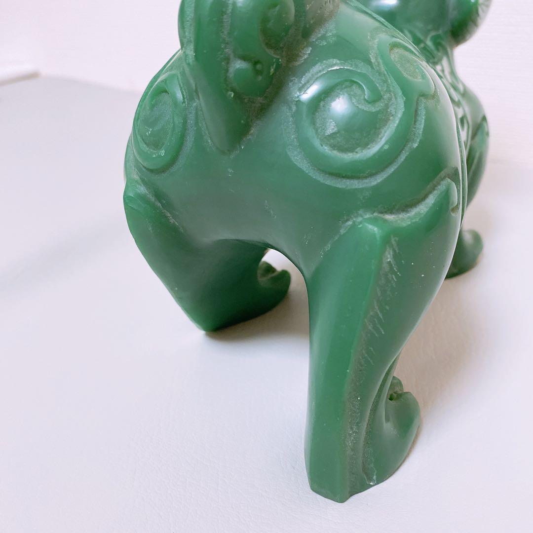 砡製　獅子置物　箱付 4.3kg