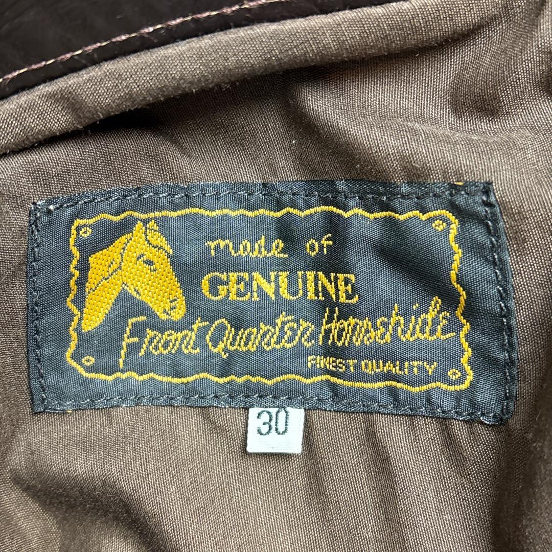 最高級 AERO LEATHER ホースハイド レザーパンツ 馬革 一枚 30