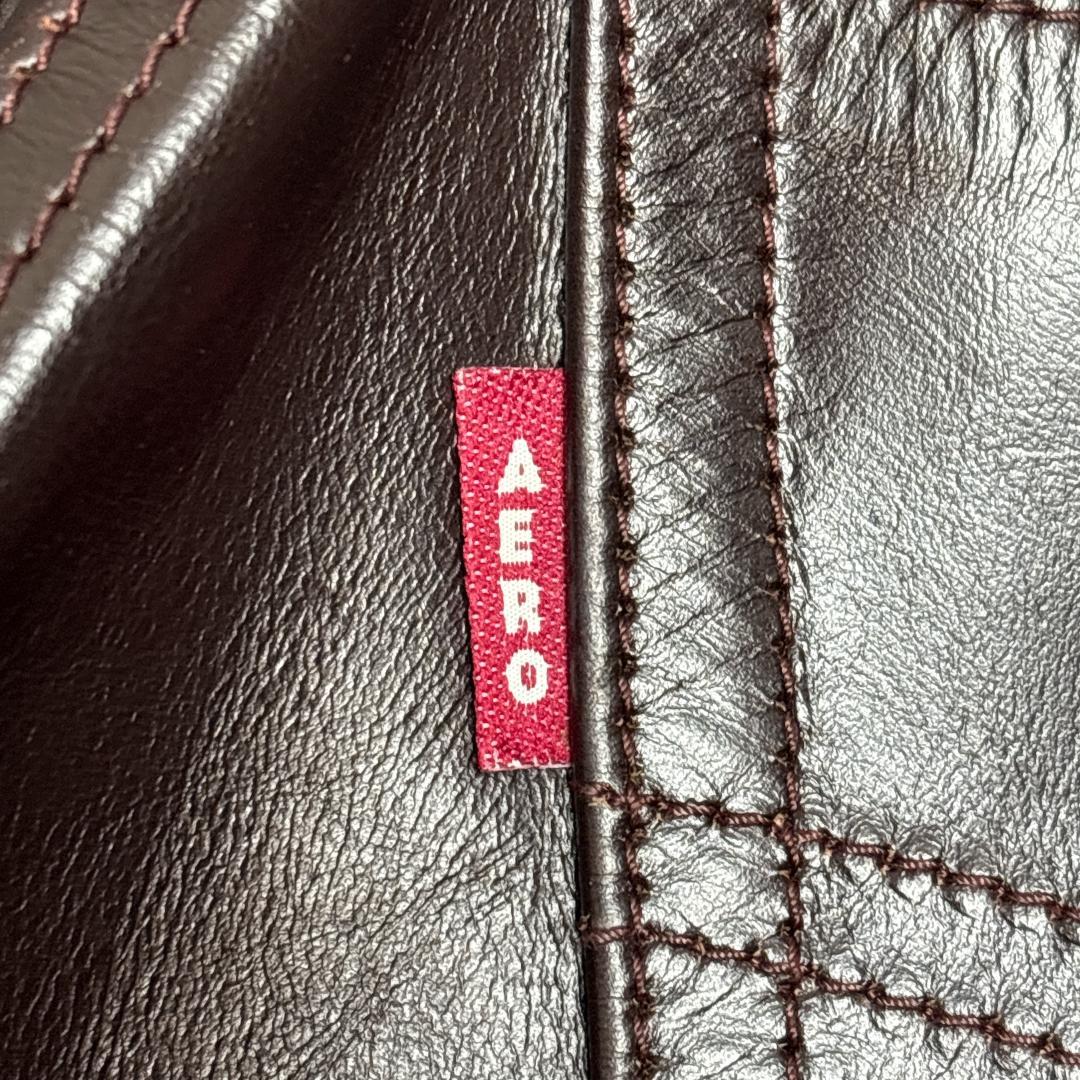 最高級 AERO LEATHER ホースハイド レザーパンツ 馬革 一枚 30