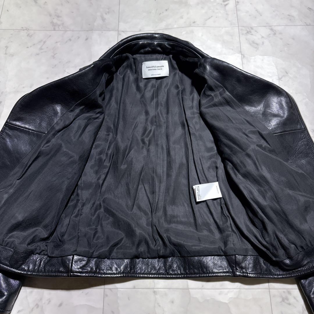【極美品】beautiful people ライダースジャケット150