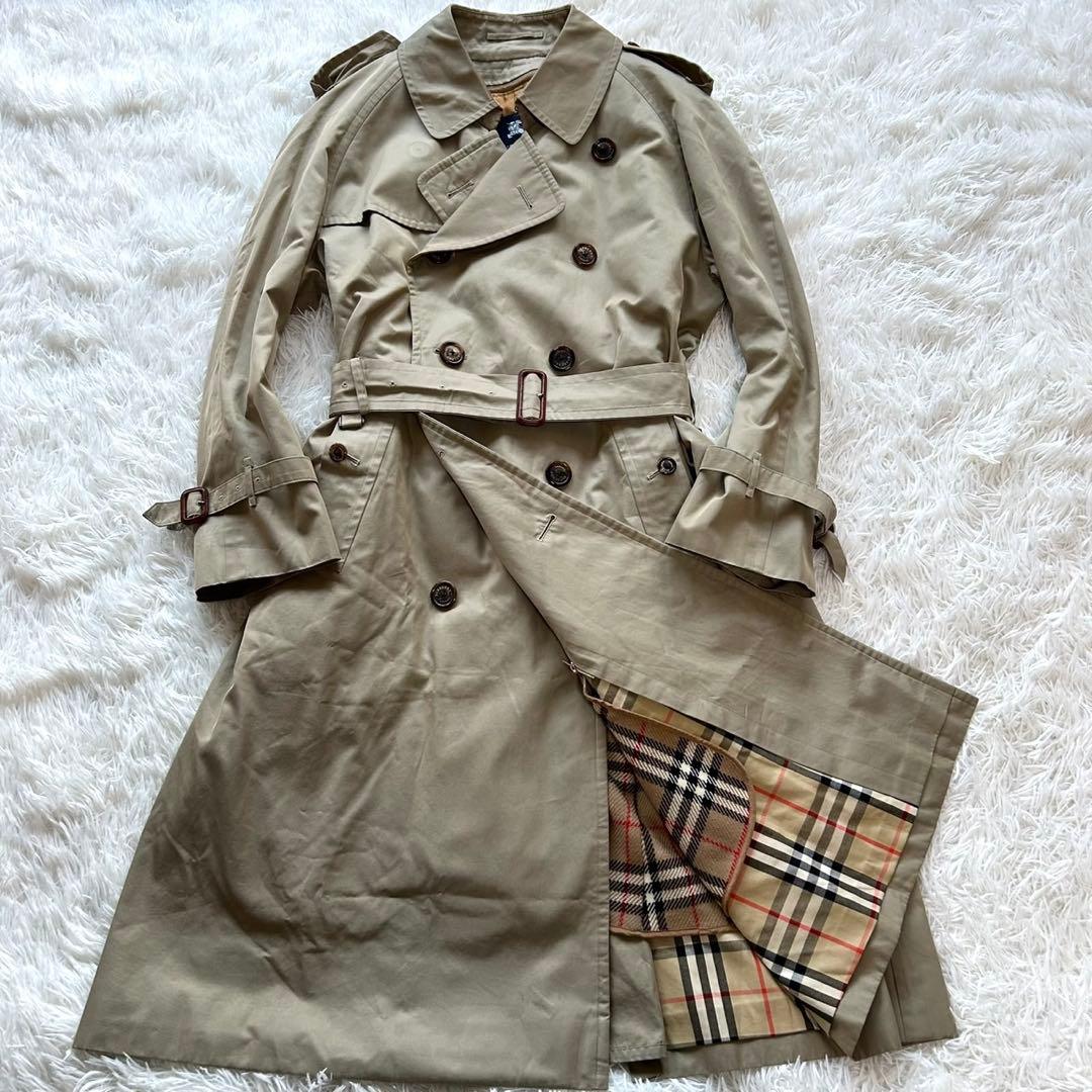 バーバリーロンドン　トレンチコート　ライナー　ベルト完備　ベージュ　メンズ