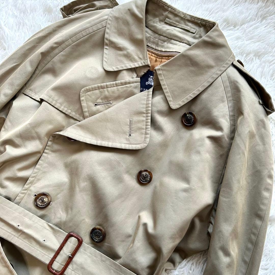 バーバリーロンドン　トレンチコート　ライナー　ベルト完備　ベージュ　メンズ