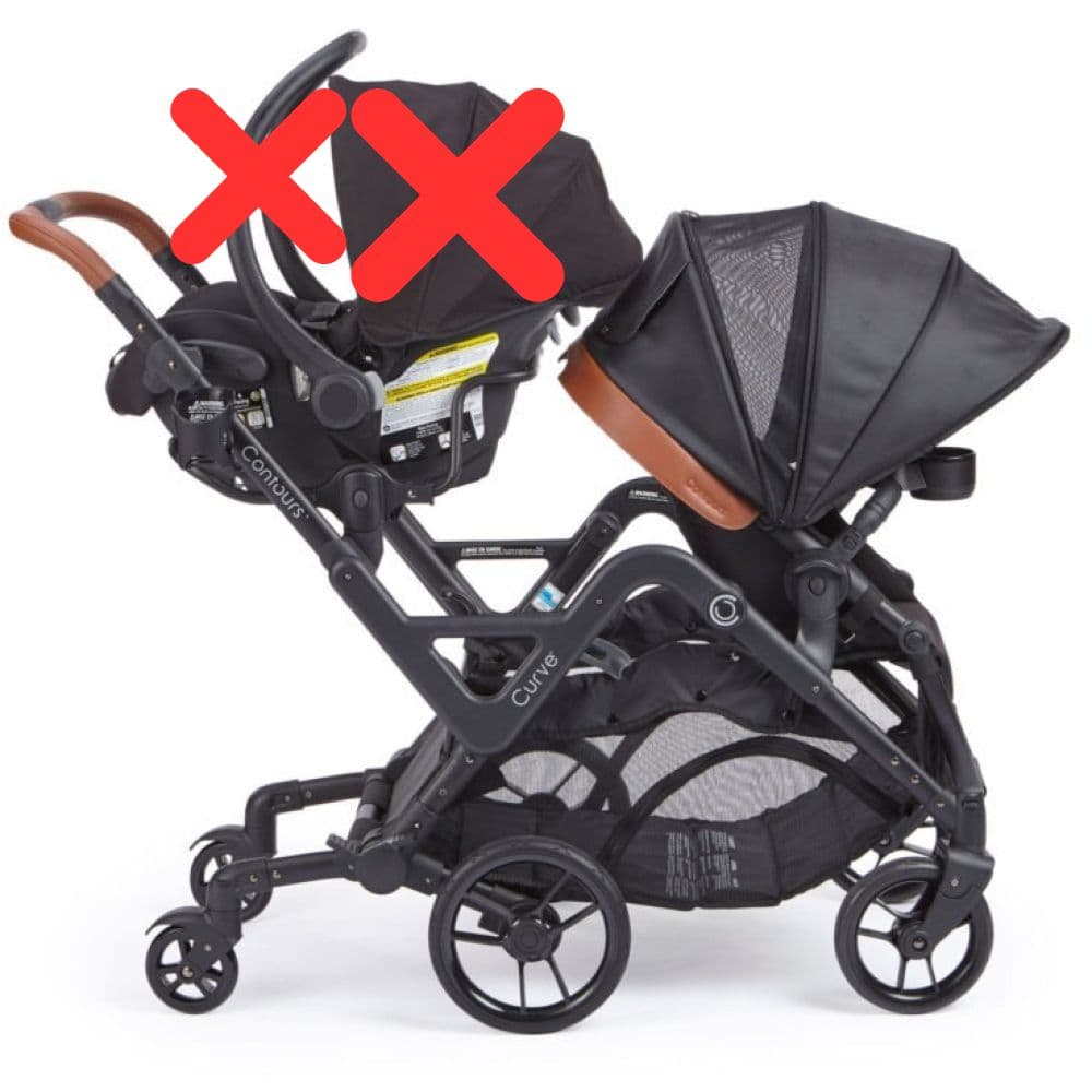 Kolcraft コンターズカーブ ダブルストローラー ジェット 黒 2人乗り