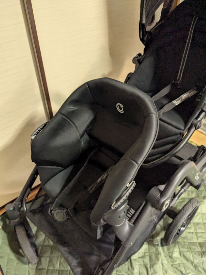 Kolcraft コンターズカーブ ダブルストローラー ジェット 黒 2人乗り