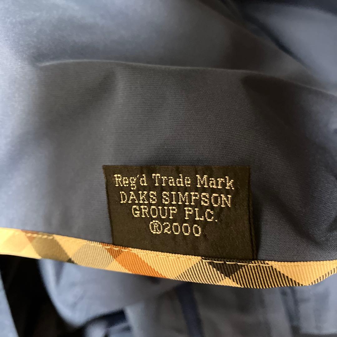 DAKS フード付きトレンチコート サイズ42 ネイビー