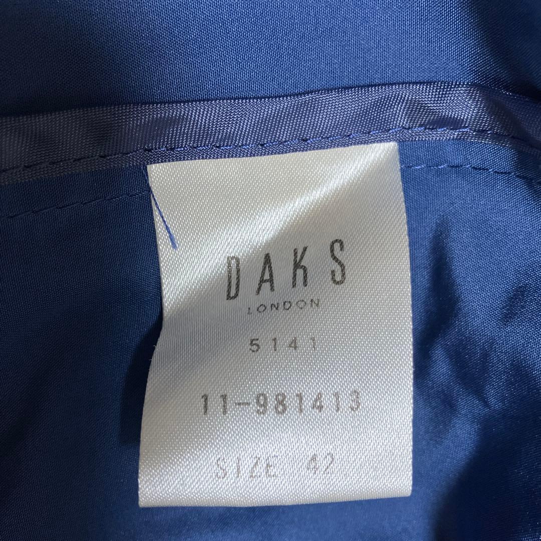 DAKS フード付きトレンチコート サイズ42 ネイビー