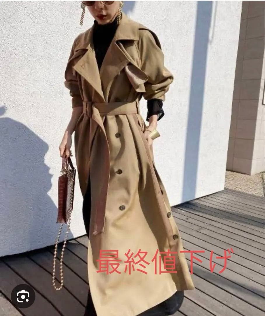 Ameri VINTAGE アメリ　MINIMAL FLARE ロングトレンチ