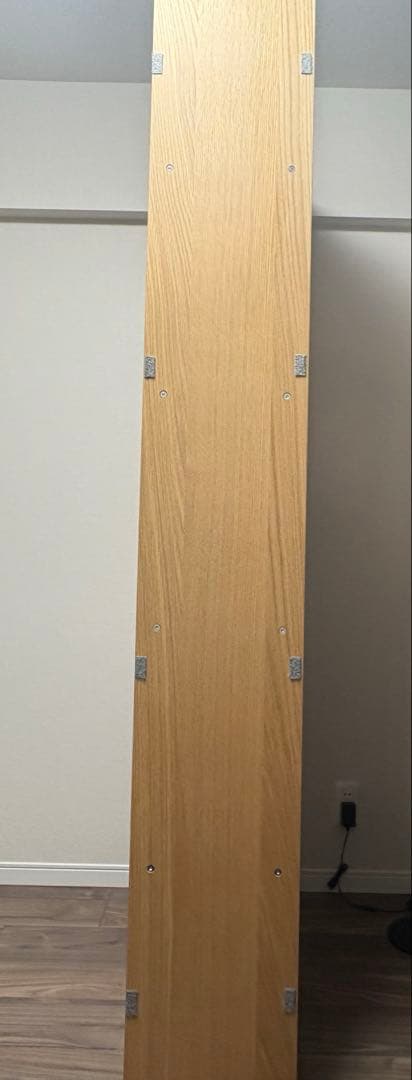 無印良品　スタッキングシェルフセット・５段×２列・オーク材　チェスト付き