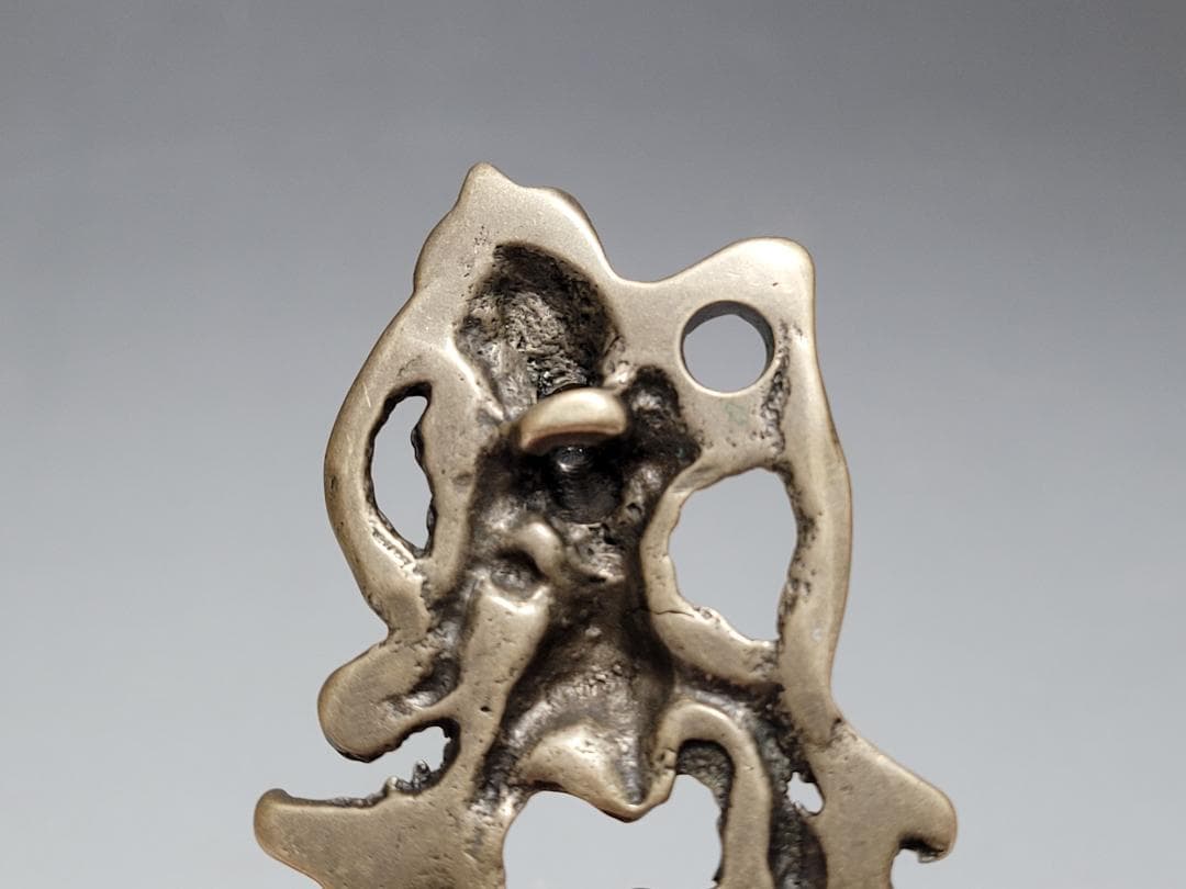 銅製金剛菩薩型天鐵トクチャ護身装身具 ペンダントチベット仏教文物 幅約5.1cm