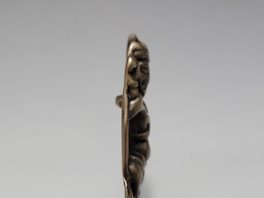 銅製金剛菩薩型天鐵トクチャ護身装身具 ペンダントチベット仏教文物 幅約5.1cm