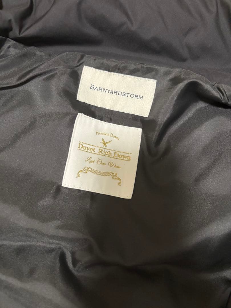 新品未使用 BARNYARDSTORM ダウンベスト S ブラック