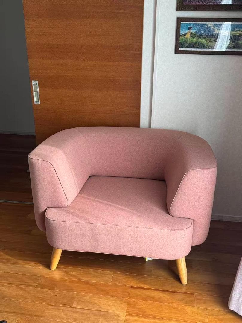 藤栄 FUJIEI シングルソファ PINK インテリア