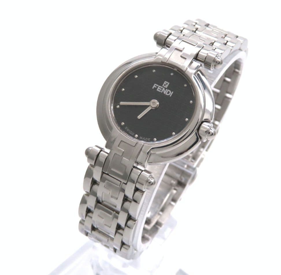 【ズッカ】FENDI フェンディ 時計 ブラック ラウンド レディース☆極美品☆