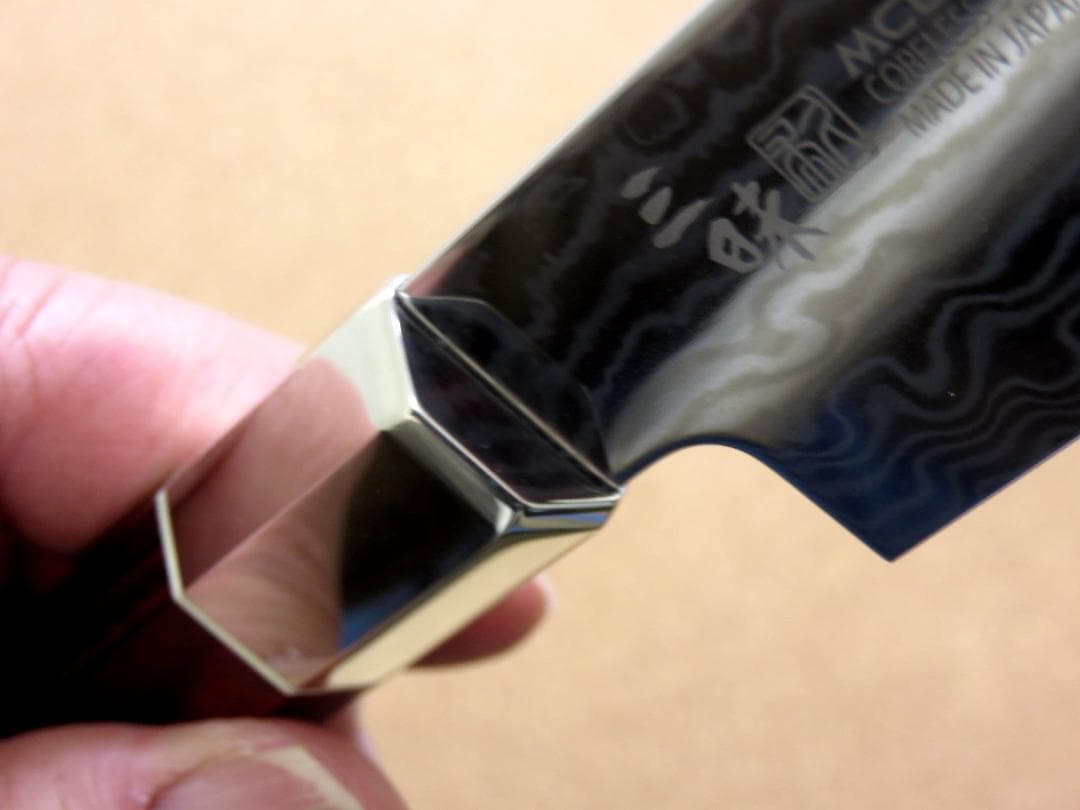 関の刃物 ペティナイフ 150mm 三昧 荒波 コアレス鋼 小型両刃 果物包丁