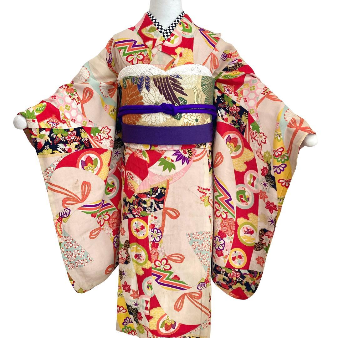 アンティーク女の子 子供着物 七五三 アンティーク着物 NO5