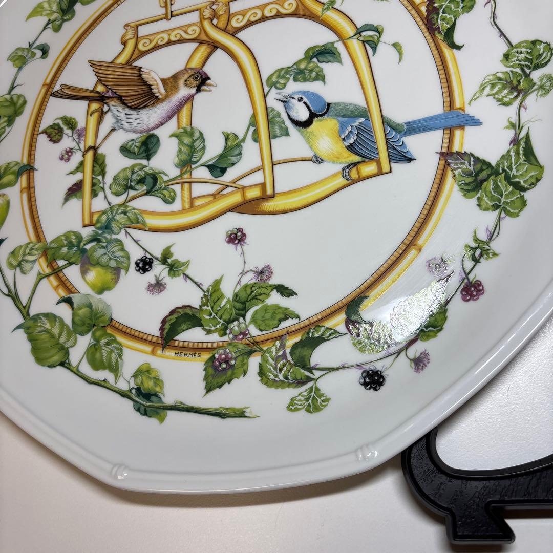 希少 ヴィンテージ HERMÉS エルメス 大皿 プレート LOVE BIRD