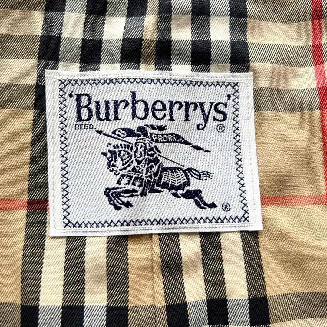 【美品】BURBERRY バーバリー トレンチコート　ロング丈　ベージュ　L相当