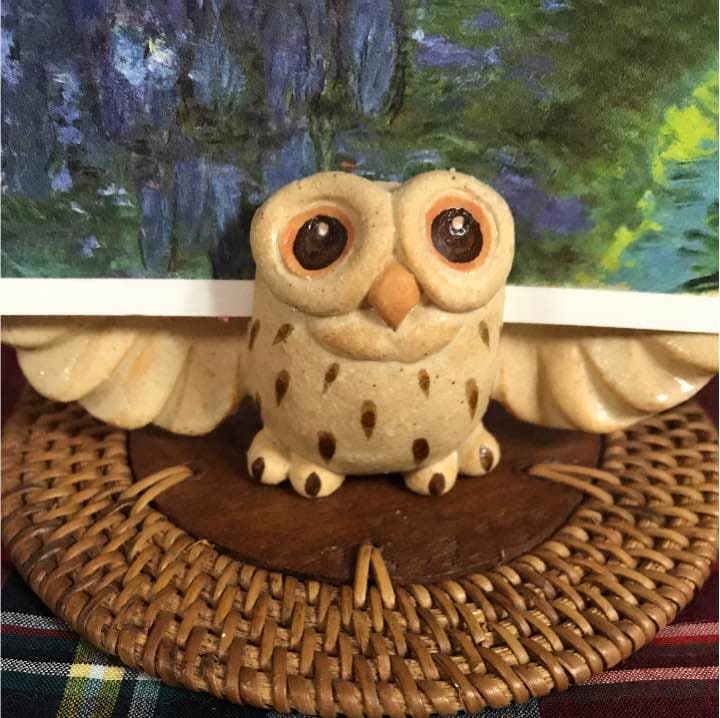 最終価格・かわいい  ♪  ふくろうの置物♡作家さんの手作り♡